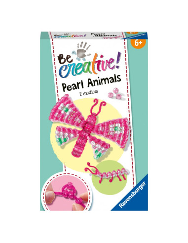 RVSAC18249,Ravensburger - Be Creative Set mini de creatie din perle fluture si larva