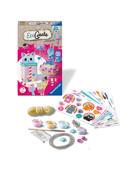 RVSAC23920,Ravensburger - Eco Create Set de creatie pisicute ce include 6 proiecte