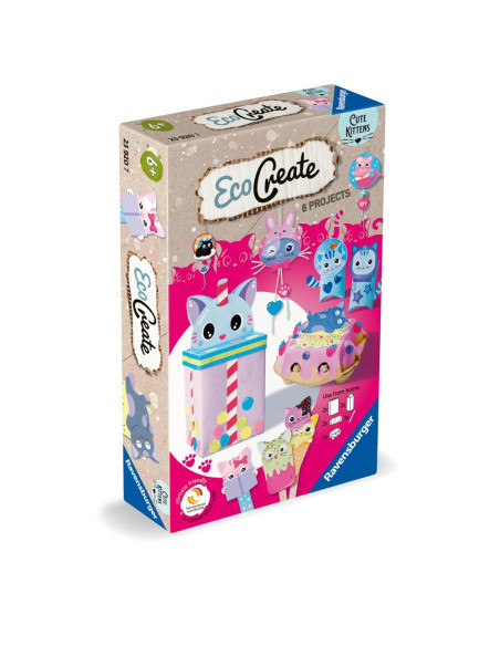 RVSAC23920,Ravensburger - Eco Create Set de creatie pisicute ce include 6 proiecte