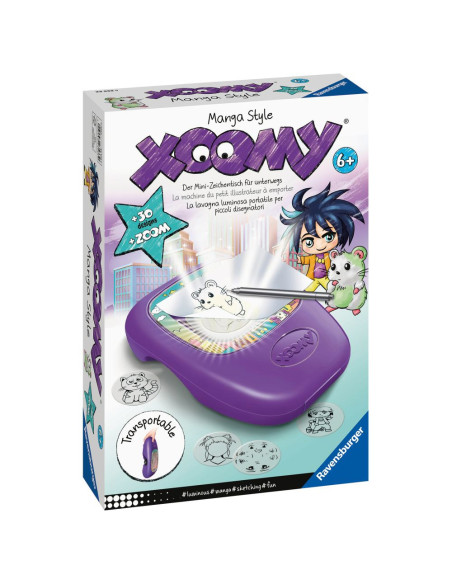 RVSAC23533,Ravensburger - Set de desenat Xoomy aparat portabil cu lampa si 30 de sabloane stil Manga