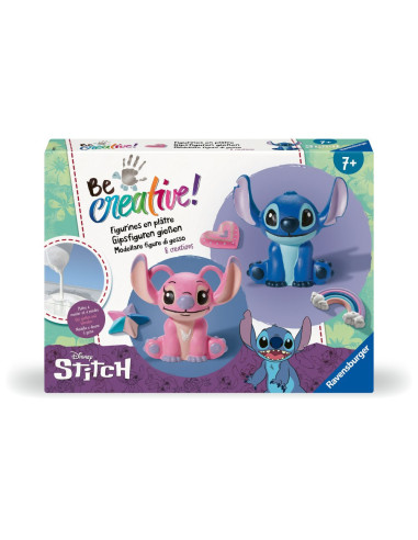 RVSAC23877,Ravensburger - Be Creative Set maxi de creatie figurine Stitch din ipsos include 8 creatii