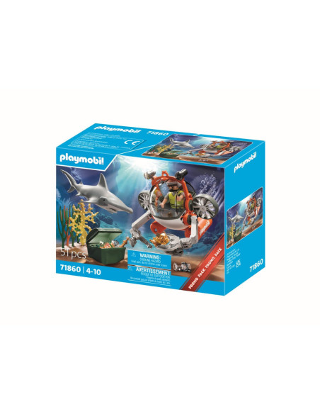 PM71860,Playmobil - Promo Pack vanatoarea comorii cu submarin