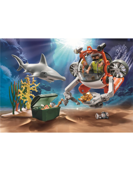PM71860,Playmobil - Promo Pack vanatoarea comorii cu submarin