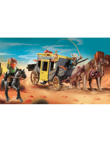 PM71862,Playmobil - Promo Pack Diligenta din Vestul salbatic