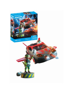 PM71832,Playmobil - Jucarie de rol Lupta eroului cu vehicul