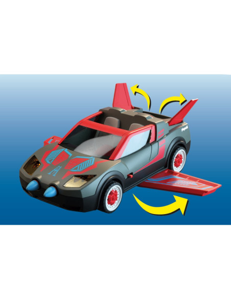 PM71832,Playmobil - Jucarie de rol Lupta eroului cu vehicul