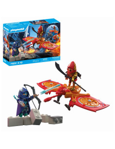 PM71833,Playmobil - Jucarie de rol Lupta eroului cu drona si maleficul Ninja 2