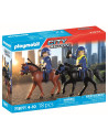PM71877,Playmobil - Jucarie de rol Echipaj de politie calare
