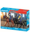 PM71877,Playmobil - Jucarie de rol Echipaj de politie calare