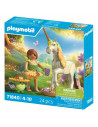 PM71840,Playmobil - Jucarie de rol Figurina de colectie unicornul Rainbow Flower si zana
