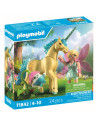 PM71842,Playmobil - Jucarie de rol Figurina de colectie unicornul Sunshine Blossom si zana
