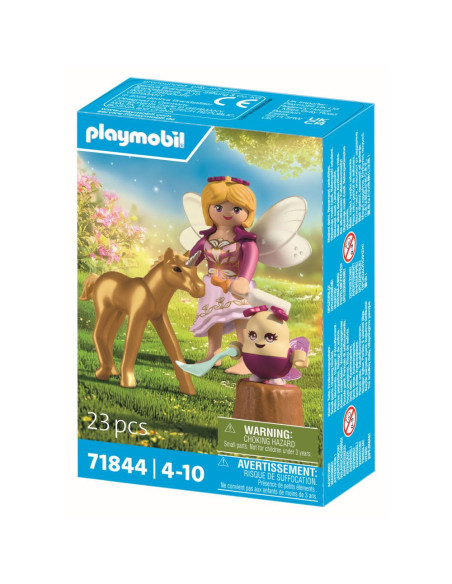 PM71844,Playmobil - Jucarie de rol Pui de unicorn auriu si zana