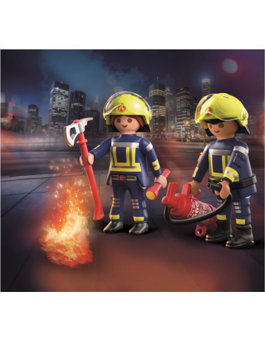 PM71885,Playmobil - Set 2 figurine pompieri