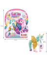 CRZ69578,Craze - Galupy figurina Unicorn curcubeu cu aripi sclipitoare si coroana decorata cu un cristal Swarovski