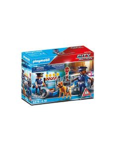 PM6878,Playmobil - Jucarie de rol Blocajul rutier al politiei
