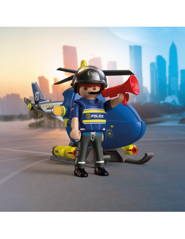 PM72080,Playmobil - Jucarie de rol Elicopter de politie