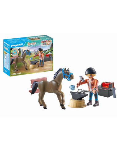 PM71357,Playmobil - Potcovar Cu Calut