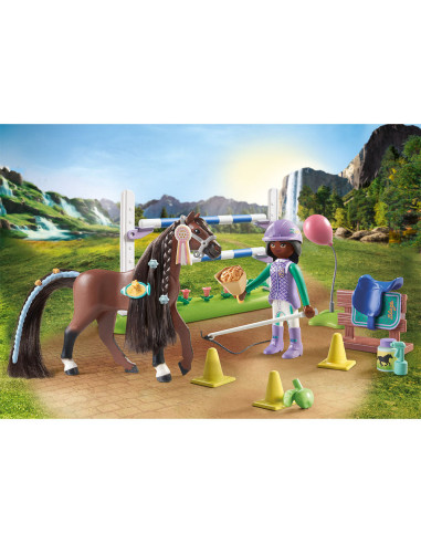 PM71355,Playmobil - Arena Cu Zoe Si Calutul Blaze