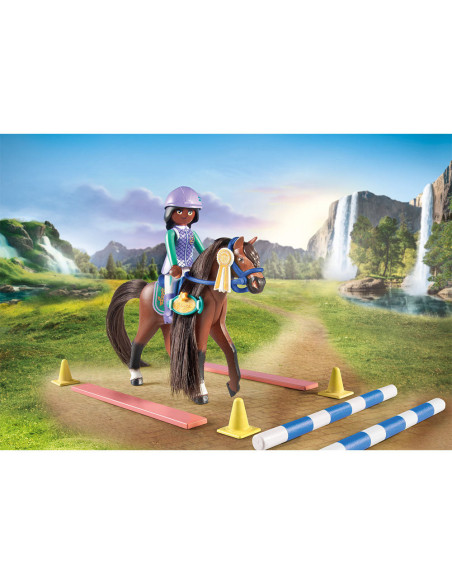 PM71355,Playmobil - Arena Cu Zoe Si Calutul Blaze