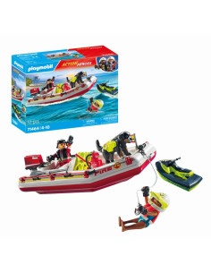 PM71464,Playmobil-BARCA DE SALVARE CU SCUTER ACVATIC 2