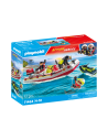 PM71464,Playmobil-BARCA DE SALVARE CU SCUTER ACVATIC