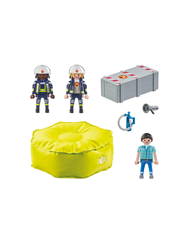 PM71465,Playmobil-POMPIER CU SALTEA DE AER