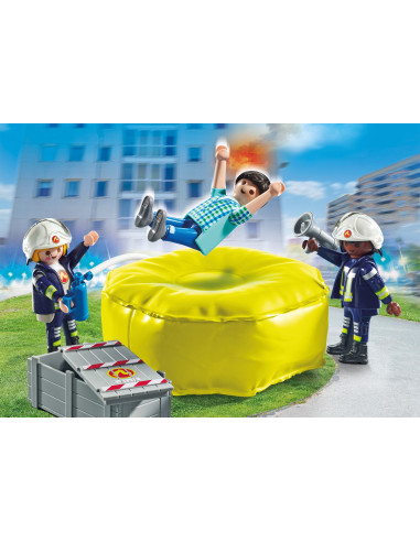 PM71465,Playmobil-POMPIER CU SALTEA DE AER