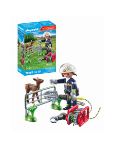 PM71467,Playmobil-MISIUNEA POMPIERULUI DE SALVARE A ANIMALULUI