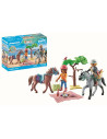 PM71470,Playmobil-DRUMETIE LA PLAJA CU CAII AMELIA SI BEN