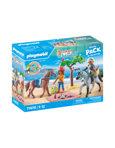 PM71470,Playmobil-DRUMETIE LA PLAJA CU CAII AMELIA SI BEN
