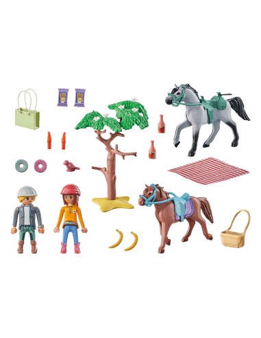 PM71470,Playmobil-DRUMETIE LA PLAJA CU CAII AMELIA SI BEN
