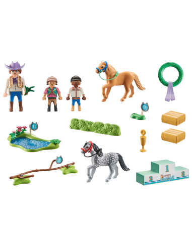PM71495,Playmobil-TURNEUL CU PONEI