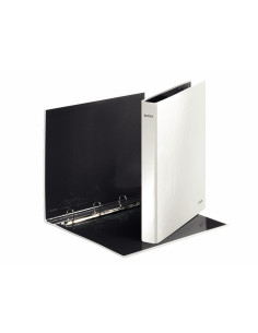 LZ42420001,Caiet mecanic A4 4 inele 25mm/40mm wow Leitz, Alb metalizat 2