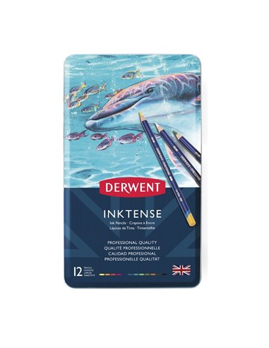 DW700928,Set creioane Derwent inktense, 12 culori