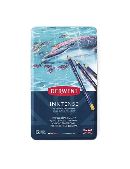 DW700928,Set creioane Derwent inktense, 12 culori