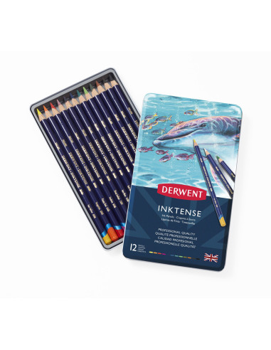 DW700928,Set creioane Derwent inktense, 12 culori