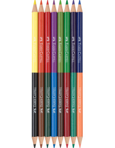 FC116197,Creioane colorate bicolore Faber-Castell FC116197, 8 bucati, 16 culori 2