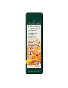 FC110096,Creioane colorate Faber-Castell FC110096, 6 culori polychromos
