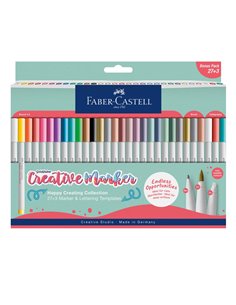 FC161002,Set 30 markere creative Faber-Castell Goldfaber creative haven 1.5 mm