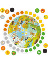 HE59049,Headu - Puzzle Educativ rotund sa invatam Anotimpurile