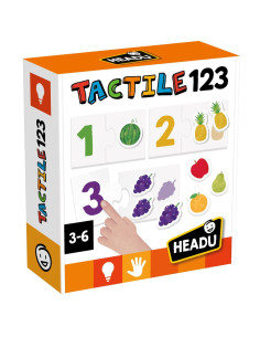 HE57571,Headu - Montessori cartonase tactile cu numere si animale 2