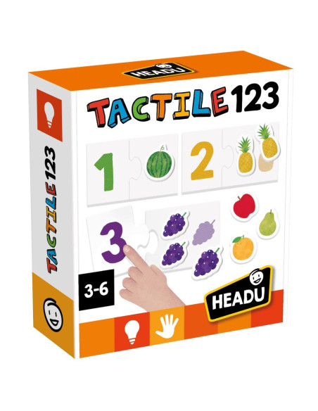 HE57571,Headu - Montessori cartonase tactile cu numere si animale