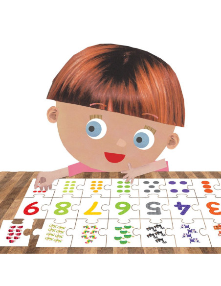 HE54907,Headu - Puzzle sa invatam numerele de la 1 la 9