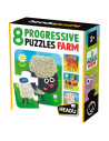 HE55515,Headu - 8 puzzleuri progresive animale de la ferma
