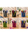 Suport birou cilindric pentru instrumentele de scris ECADA 95001RZ, Roz