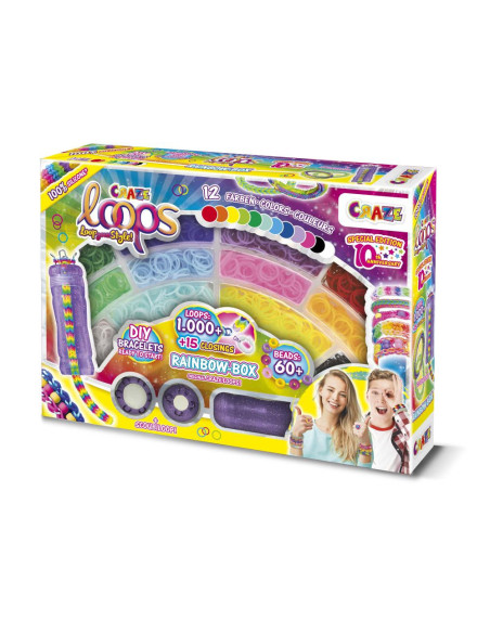 CRZ59661,Craze - Set de creatie cu 1000 de elastice pentru confectionare bijuterii