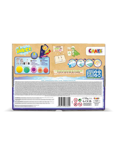 CRZ37645,Craze - Set 5 bile de baie Inkee Sistemul Solar si 3 surprize
