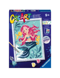 RVSPBN23568,Ravensburger - CreArt pictura pe numere pentru copii cu sclipici sirena 2