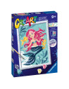 RVSPBN23568,Ravensburger - CreArt pictura pe numere pentru copii cu sclipici sirena