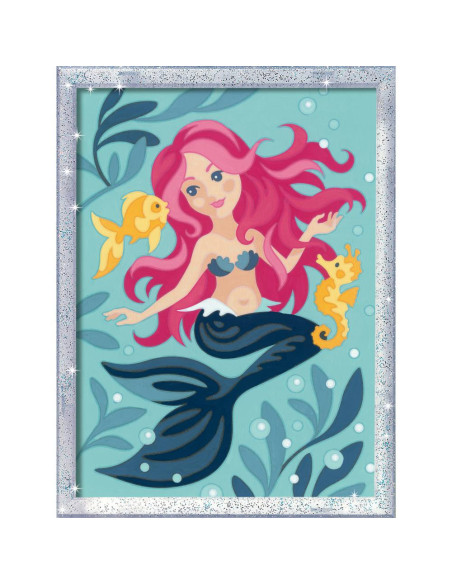 RVSPBN23568,Ravensburger - CreArt pictura pe numere pentru copii cu sclipici sirena